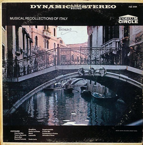 V/A – Musical Rollections Of Italy(1960년대 중반, Forum Circle)