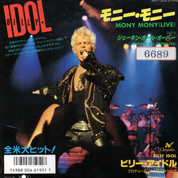 BILLY IDOL – Mony Mony(Live)(1987, Chrysalis)