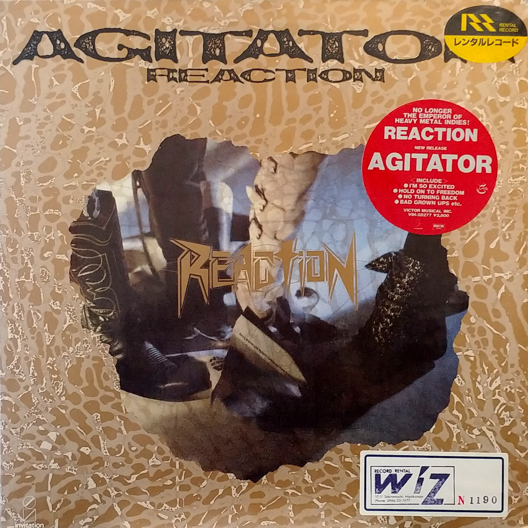 REACTION – Agitator(1986, Invitation)